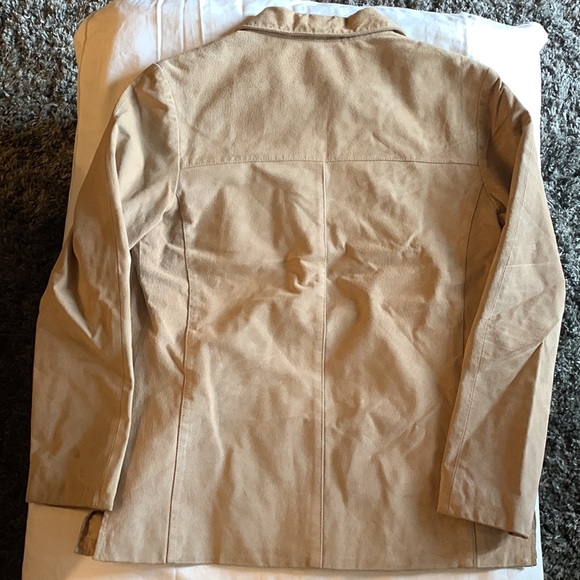 Women’s Clio Tan Suede Jacket - Picture 5 of 8